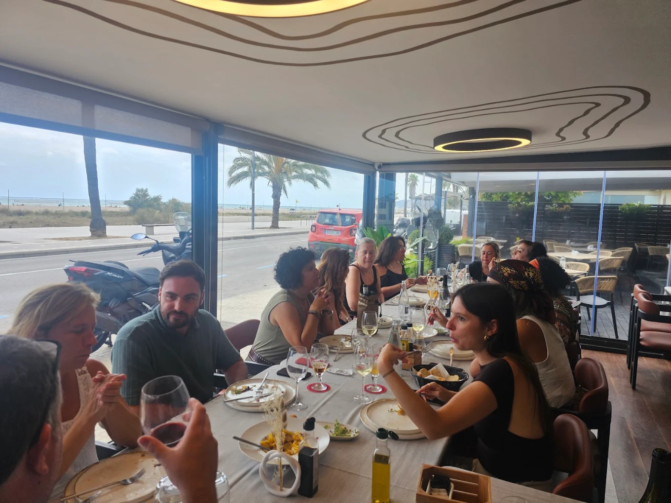Clientes en terraza